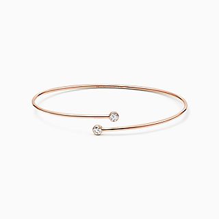 Elsa Peretti™:Diamond Hoop Single-row Bangle