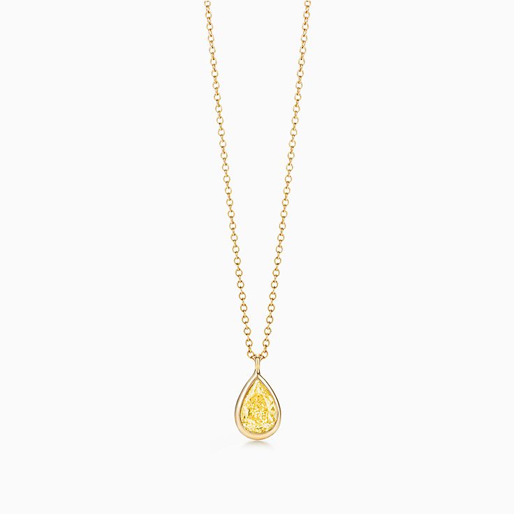 tiffany teardrop diamond necklace