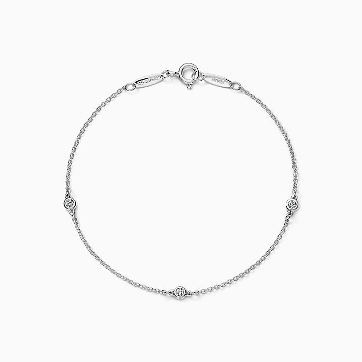 tiffany silver diamond bracelet