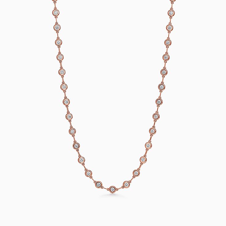 Tiffany 18k deals rose gold chain