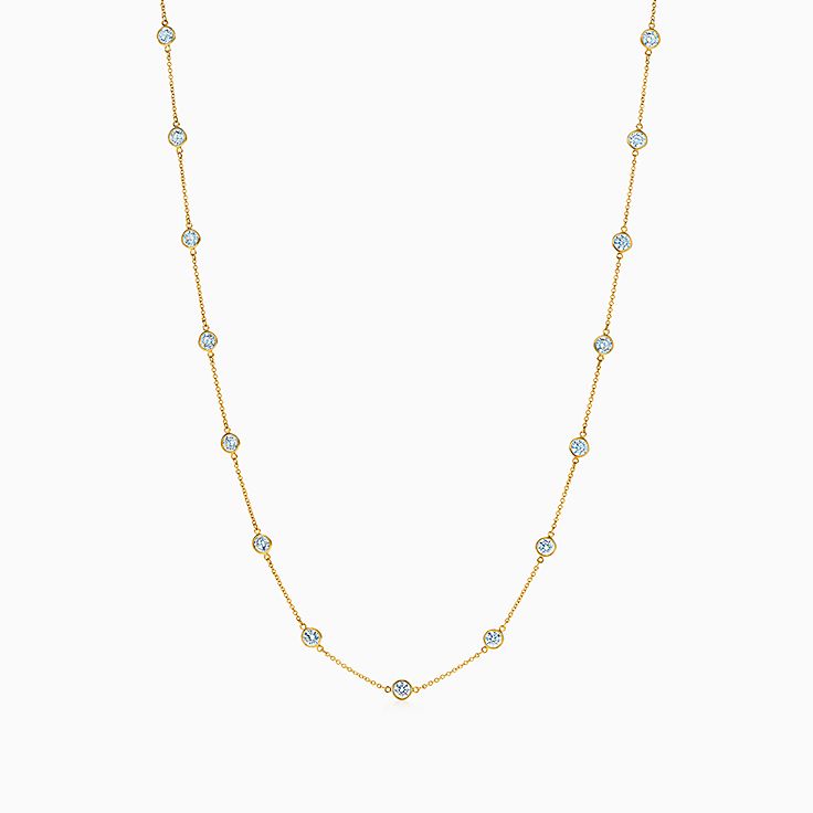 tiffany by the yard necklace gold