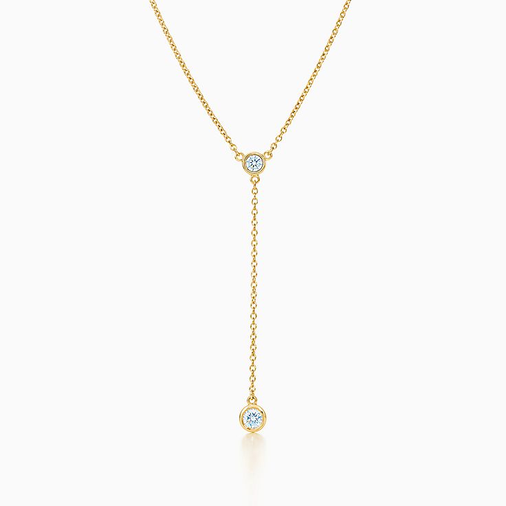 Elsa Peretti™ Diamonds by the Yard™ necklace in 18k gold. | Tiffany u0026 Co.