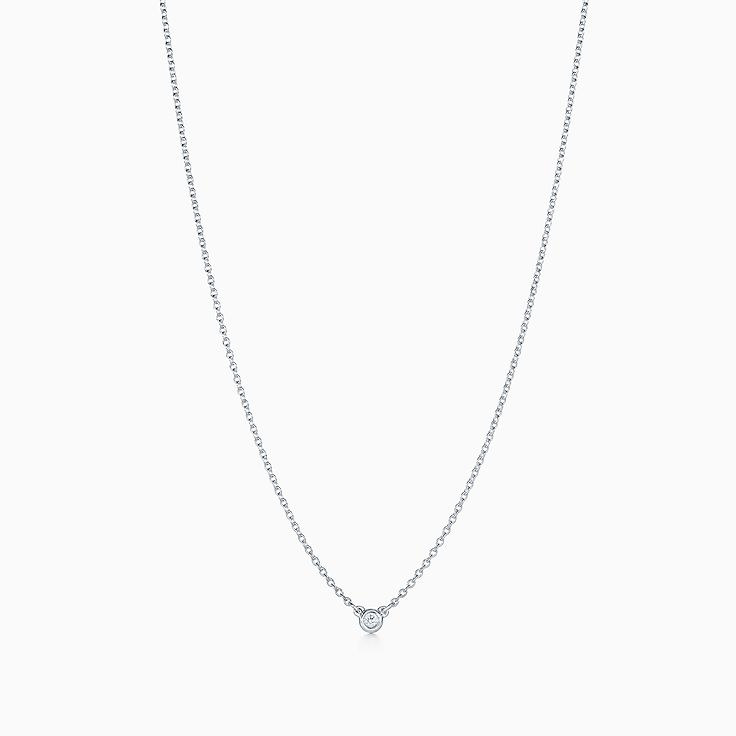 Simple on sale diamond necklace