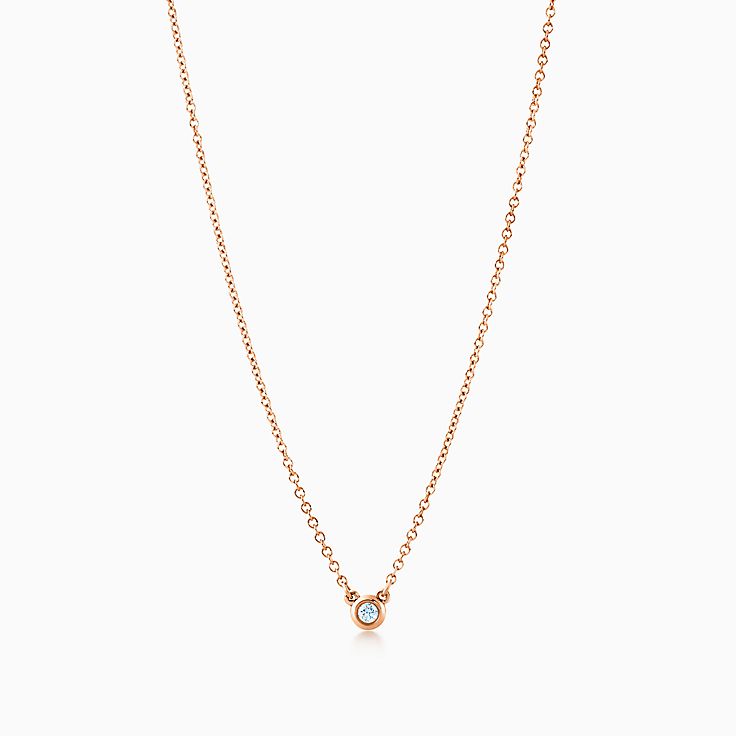tiny diamond necklace tiffany