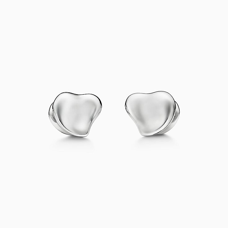 Tiffany&CO★Full Heart Cuff Links Elsa Peretti® Full Heart cuff links in sterling silver