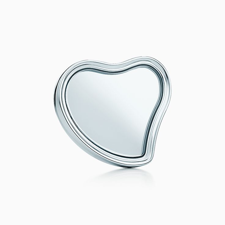Elsa Peretti Full Heart Desk Mirror In Sterling Silver Tiffany Co