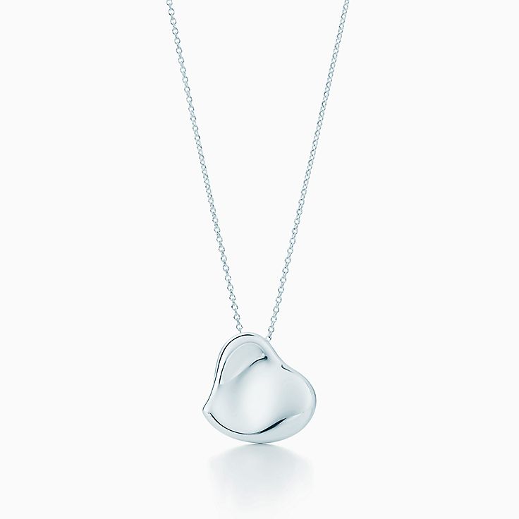 tiffany solid heart necklace