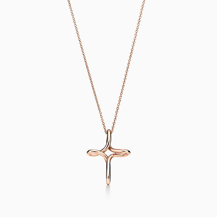 Tiffany & Co. Dots Cross Pendant Necklace 18K Yellow Gold with Diamonds  Yellow gold 21369912