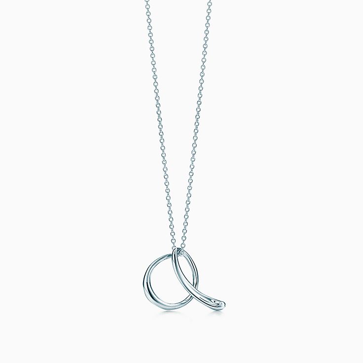 Elsa Peretti Letter Pendant Sterling Silver Small Letters A Z Available Tiffany Co