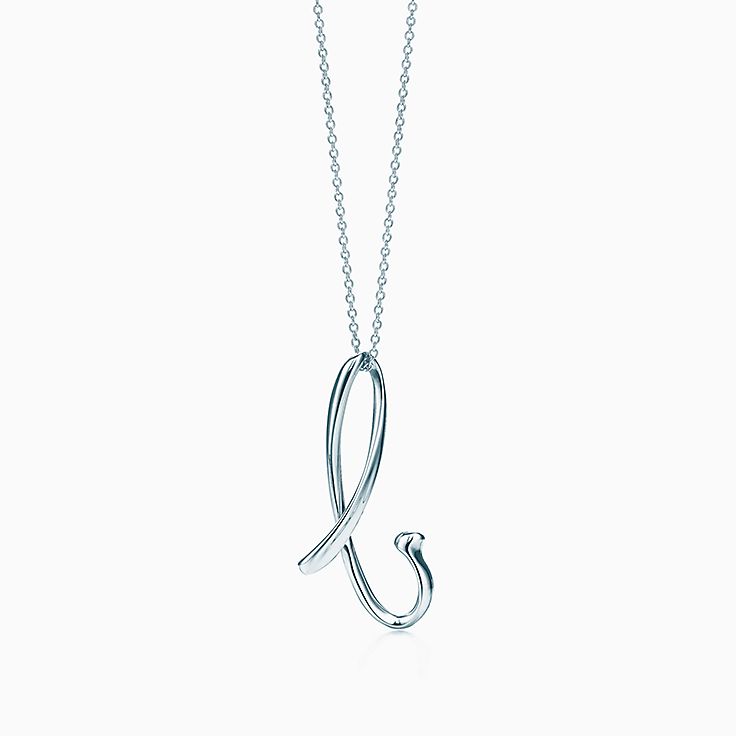 Elsa Peretti Letter B Pendant In Sterling Silver Small Tiffany Co