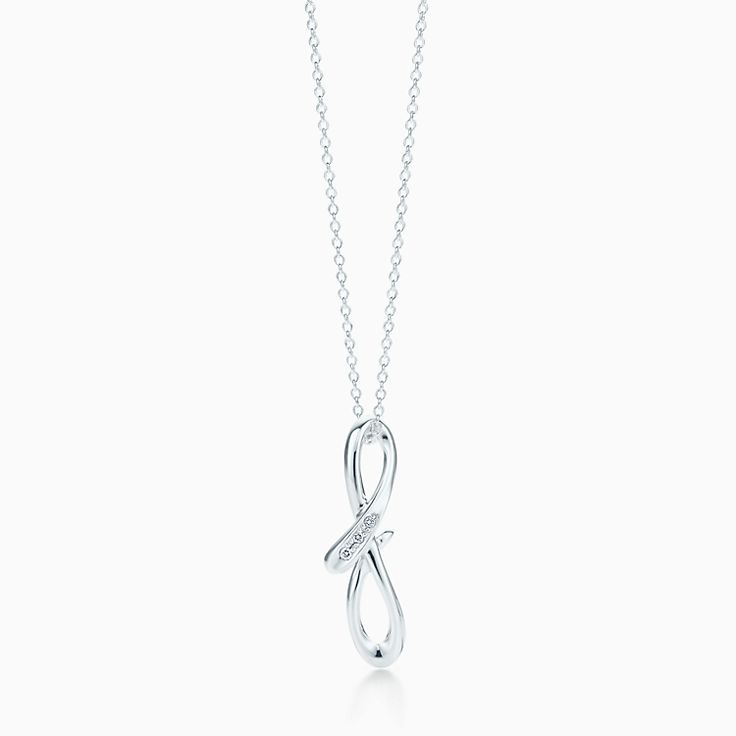 Elsa Peretti Alphabet Pendant In Silver With Diamonds Letters A Z Available Tiffany Co - Tiffany Co Initial Pendant Elsa Peretti Alphabet Pendant In Silver With Diamonds Letters A Z Available Tiffany Co - Tiffany Co Initial Pendant