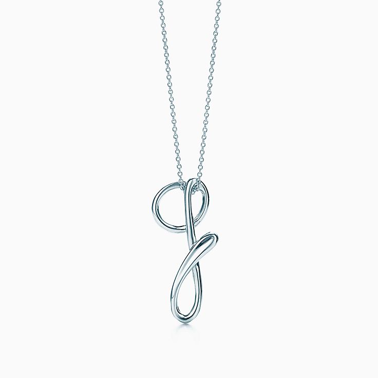 Elsa Peretti Letter G Pendant In Sterling Silver Small Tiffany Co - Letter G Pendant Necklace Elsa Peretti Letter G Pendant In Sterling Silver Small Tiffany Co - Letter G Pendant Necklace