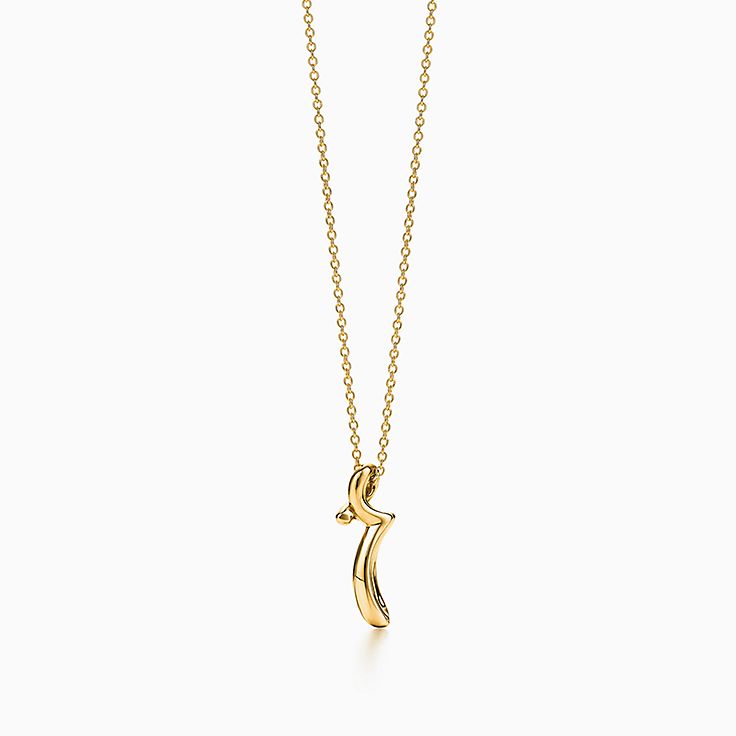 Elsa Peretti 18k Gold Letter R Pendant Tiffany Co - R Necklace Pendants Elsa Peretti 18k Gold Letter R Pendant Tiffany Co - R Necklace Pendants