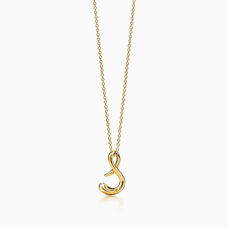 RINHOO Stainless Steel Gold Initial Alphabet 26 Letters Script Name Pendant  Chain Necklace from A-Z(S) : Amazon.in: Fashion