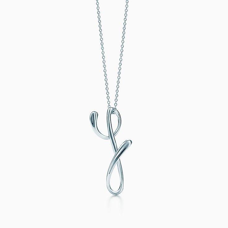 Elsa Peretti Letter Y Pendant In Sterling Silver Small Tiffany Co