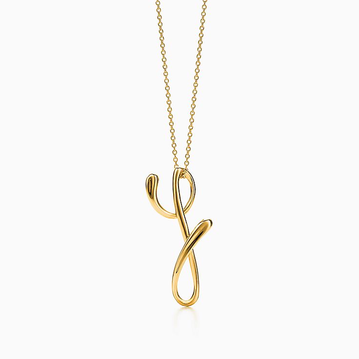 Letter y deals gold pendant