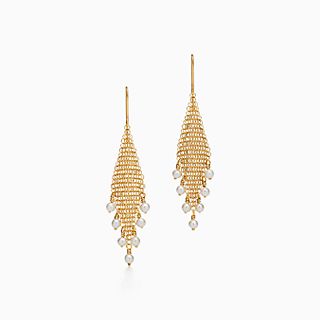 Elsa Peretti™:Mesh Fringe Earrings