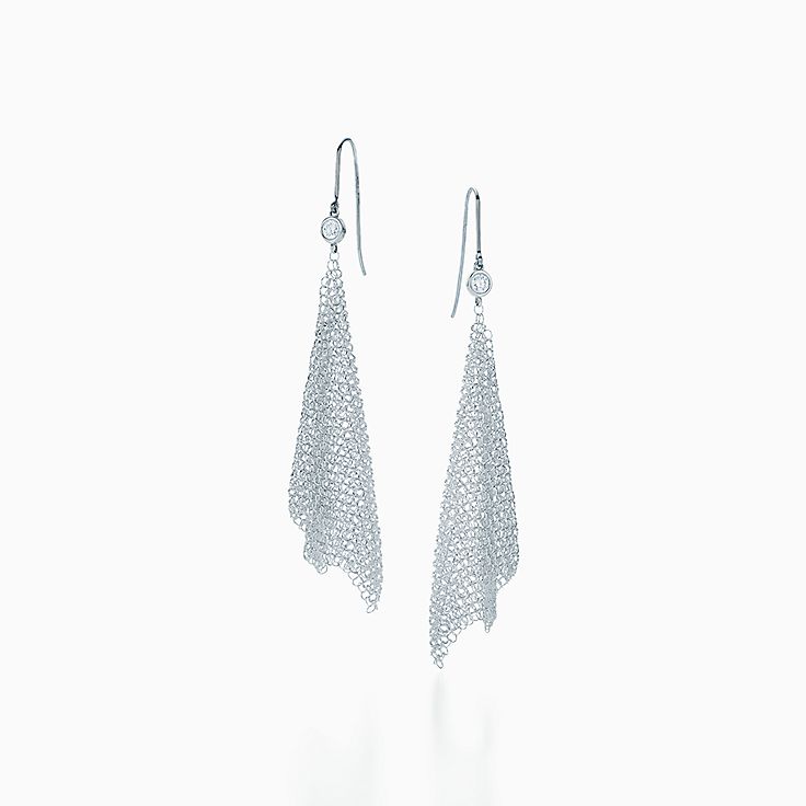 elsa peretti mesh tassel earrings