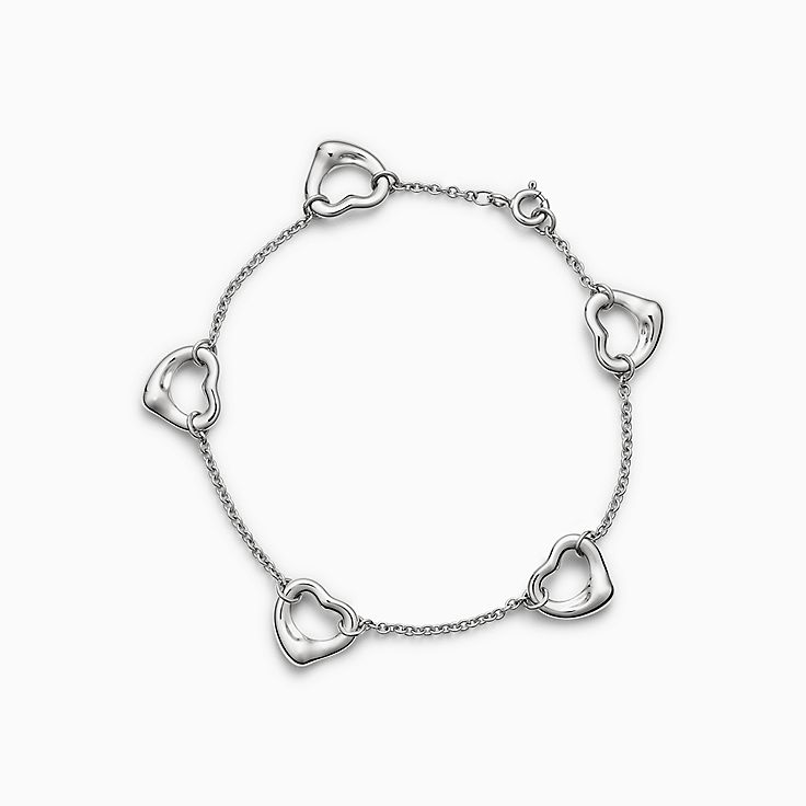 Tiffany and Co Platinum Diamond Heart Bracelet For Sale at 1stDibs  tiffany  diamond heart bracelet tiffany love bracelet tiffany and co diamond heart  bracelet