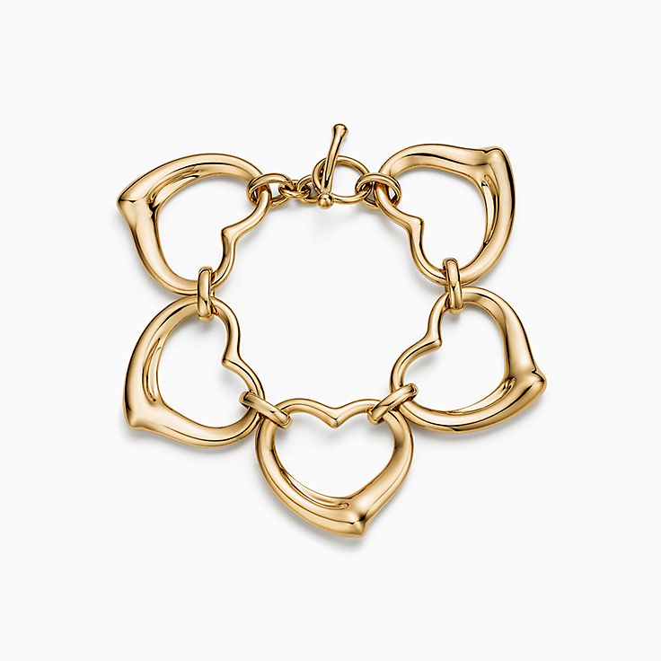 Elsa Peretti® Open Heart Bracelet in Yellow Gold | Tiffany