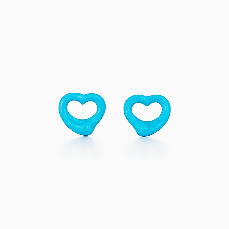 tiffany turquoise heart earrings