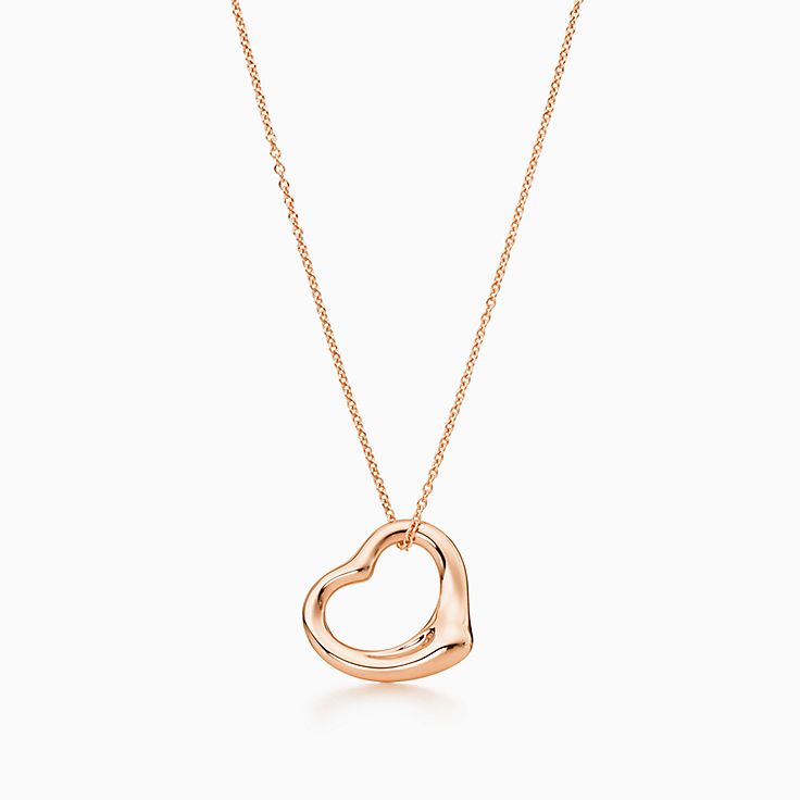 Elsa Peretti Open Heart Pendant In 18k Rose Gold More Sizes Available Tiffany Co - Open Heart Pendant Tiffany Elsa Peretti Open Heart Pendant In 18k Rose Gold More Sizes Available Tiffany Co - Open Heart Pendant Tiffany