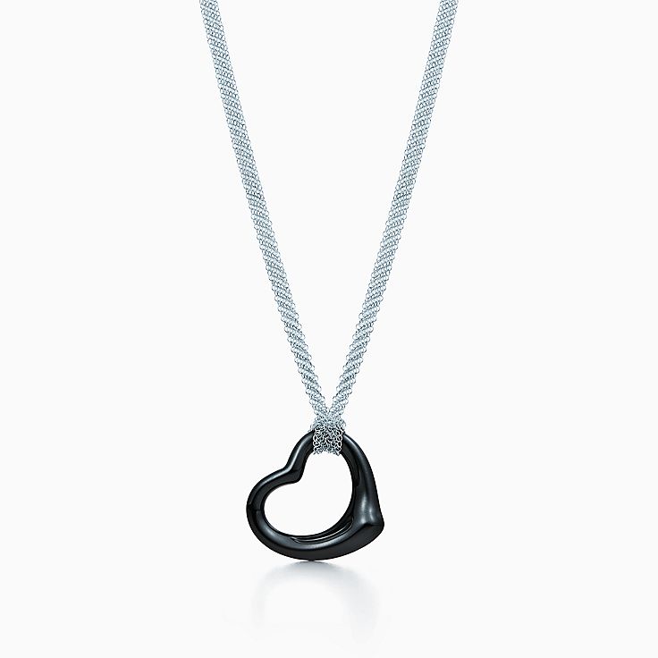 Return to Tiffany® heart tag necklace in sterling silver with enamel  finish. | Tiffany & Co.