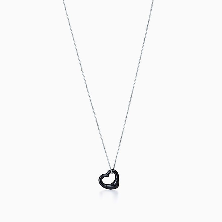 Tiffany black heart pendant Clearance