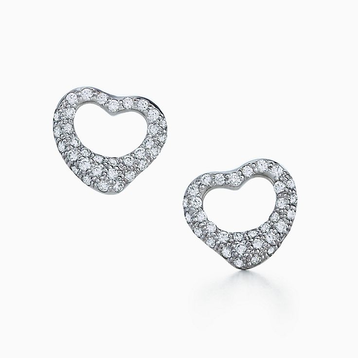 Tiffany heart stud on sale earrings