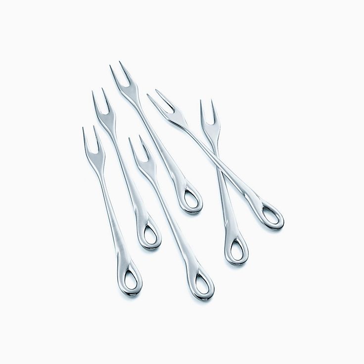 Elsa Peretti® Padova™ cocktail forks in sterling silver, set