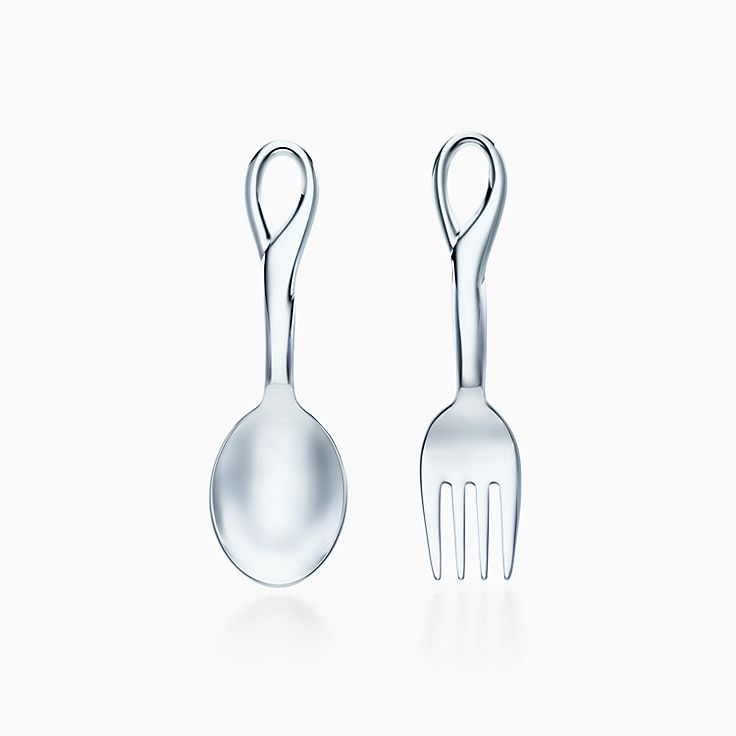 Elsa Peretti Padova Fork And Spoon Baby Set In Sterling Silver Tiffany Co