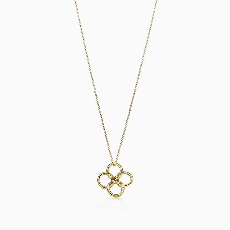 tiffany 4 heart clover necklace