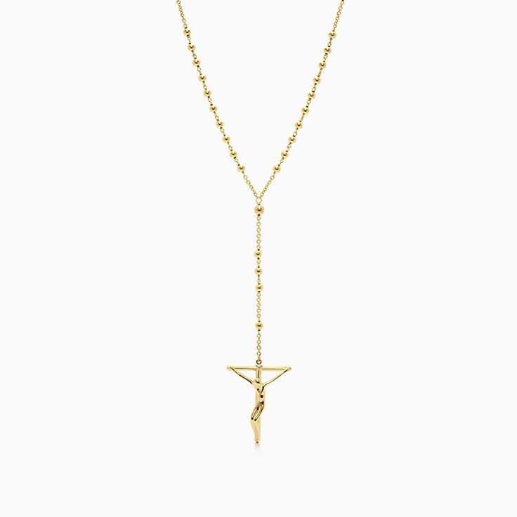 Elsa Peretti® rosary in 18k gold 