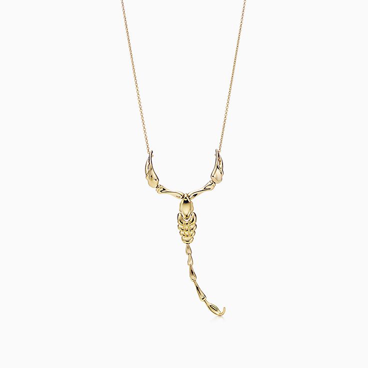 tiffany scorpion necklace silver