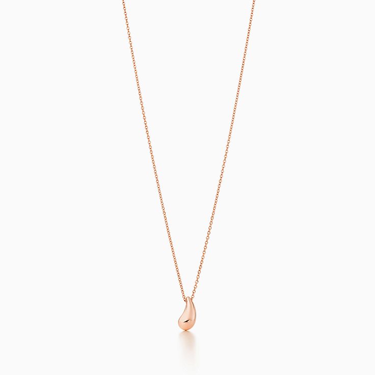 tiffany teardrop necklace gold