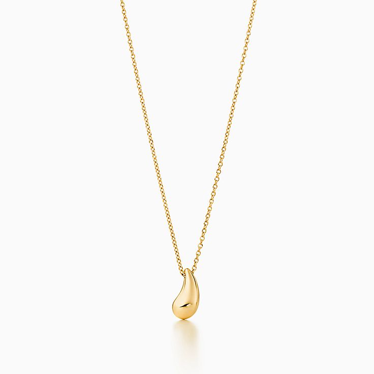 Buy Tiny Teardrop Necklace, Small Gold Necklace, Dainty Gold Necklace,  Simple Gold Necklace, Minimalist Necklace, Elsie Necklace Online in India -  Etsy