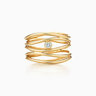 Elsa Peretti™:Wave Five-row Diamond Ring