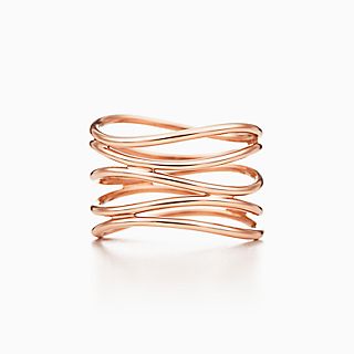 Elsa Peretti™:Wave Five-row Ring
