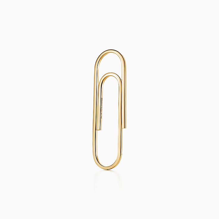 Shop Everyday Objects 18k Gold Paper Clip Bookmark Tiffany Co