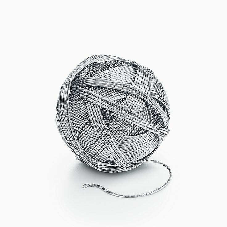 sterling silver ball of yarn