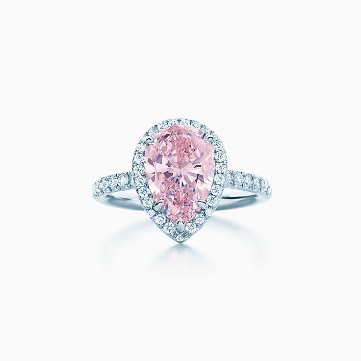 Pink Diamond Radiant Ring