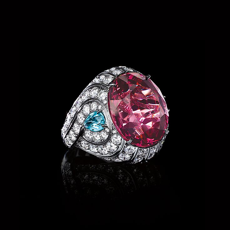 Bague spinelle rose hot sale