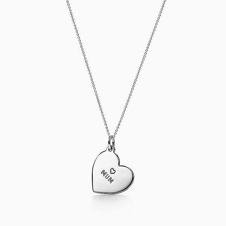 Mum Heart Necklace Sterling Silver Pendant Mothers Gift – Discover Bargains