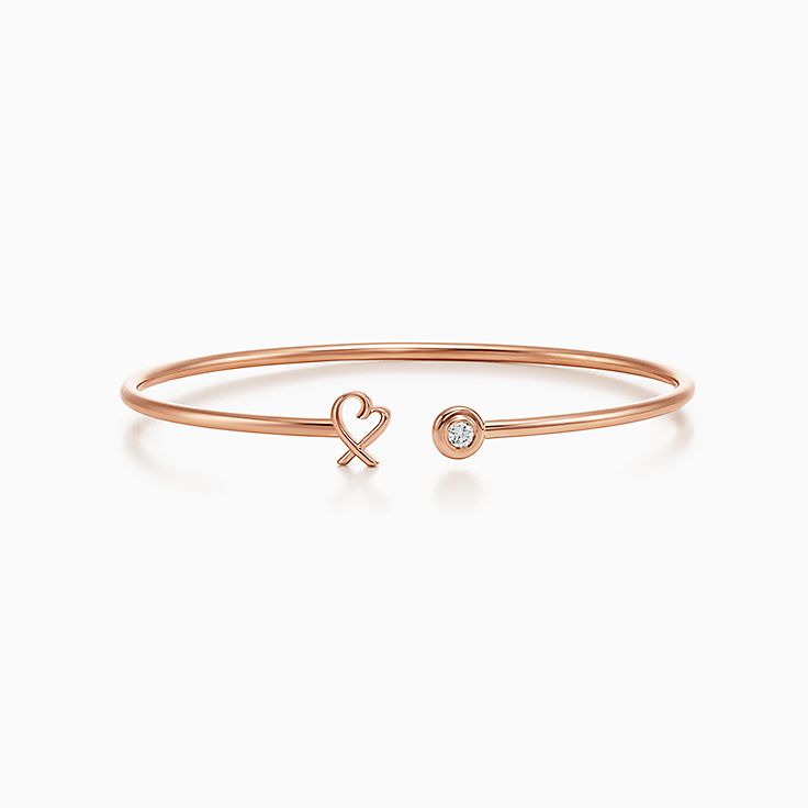 18k Rose Gold Bracelets Bangles Cuffs Tiffany Co New