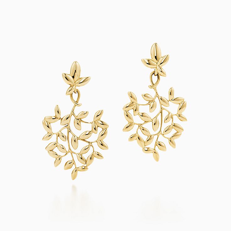 tiffany and co olive branch earrings