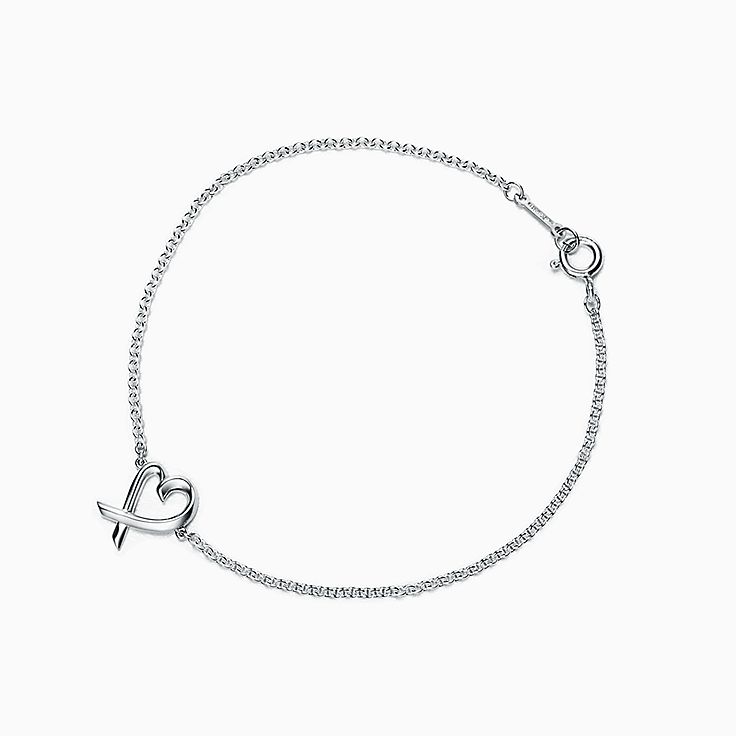 Tiffany & Co. Paloma Picasso ブレスレット Paloma Picasso® Loving Heart Mini Bracelet in Sterling Silver