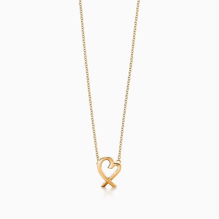 Tiffany & Co. Paloma Picasso Love ネックレス Paloma Picasso® Loving Heart Mini Pendant in Yellow Gold | Tiffany
