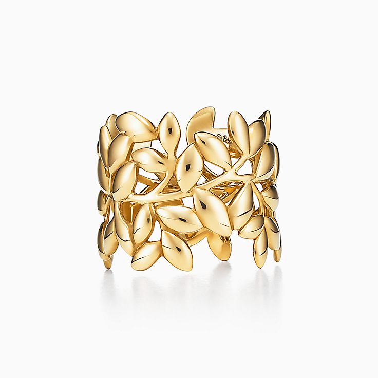 Paloma Picasso® Olive Leaf Band Ring in Yellow Gold