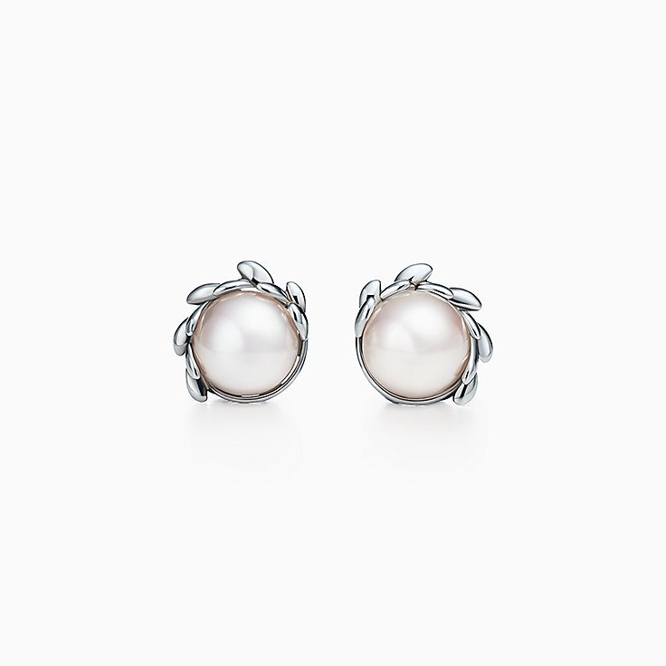 tiffany pearl earrings uk