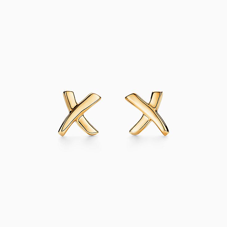 paloma picasso x earrings gold